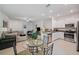 Open kitchen with stainless steel appliances and granite countertops at 17399 Nectar Flume Dr, Land O Lakes, FL 34638