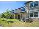 Townhouse backyard with patio and landscaping at 17399 Nectar Flume Dr, Land O Lakes, FL 34638