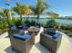 Inviting firepit area with comfortable seating at 11720 Renaissance Blvd, Venice, FL 34293