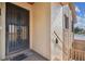 Exterior view of the property with a security door at 4028 Davit Dr # 4028, New Port Richey, FL 34652