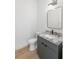Stylish bathroom with gray vanity and granite countertop at 1810 4Th E St, Palmetto, FL 34221