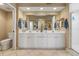 Large bathroom with double sinks and a walk-in shower at 6450 Shoreline Dr # 9105, St Petersburg, FL 33708