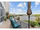 Relaxing patio overlooking a lake with outdoor seating at 6450 Shoreline Dr # 9105, St Petersburg, FL 33708