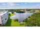 Aerial view showcasing the community's beautiful lakefront location at 6450 Shoreline Dr # 9105, St Petersburg, FL 33708