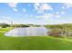 Serene view of the lake from a grassy area at 6450 Shoreline Dr # 9105, St Petersburg, FL 33708
