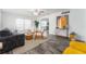 Bright living room with hardwood floors and comfy seating at 701 17Th S Ave, St Petersburg, FL 33701