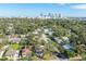 Neighborhood view with various houses and city skyline at 701 17Th S Ave, St Petersburg, FL 33701