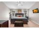 Main bedroom with high ceilings and large windows at 30735 Lanesborough Cir, Wesley Chapel, FL 33543