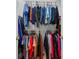 Well-organized closet with ample hanging space at 30735 Lanesborough Cir, Wesley Chapel, FL 33543