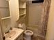 Clean bathroom with bathtub and shower at 34303 Lodge Dr, Wesley Chapel, FL 33543