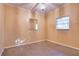 Simple bedroom with carpeted floors and neutral colors at 2406 S Clark Ave, Tampa, FL 33629
