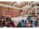 Small bedroom with wood ceiling and eclectic decor at 2406 S Clark Ave, Tampa, FL 33629