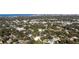 Wide aerial view showing home's location and coastline at 2406 S Clark Ave, Tampa, FL 33629