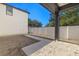 Unlandscaped backyard with a concrete patio and walkway at 476 43Rd N Ave, St Petersburg, FL 33703