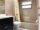 Full bathroom with shower/tub combination at 7140 Orchid Lake Rd, New Port Richey, FL 34653