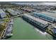 Aerial view showing building and marina views at 2960 59Th S St # 509, Gulfport, FL 33707