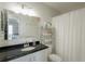 Well-lit bathroom featuring a vanity and shower/tub combo at 2960 59Th S St # 509, Gulfport, FL 33707