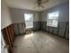 A bedroom with water damage and exposed walls at 620 Dalton Blvd, Port Charlotte, FL 33952