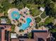Overhead view of resort-style pool and surrounding amenities at 5648 Sunset Falls Dr, Apollo Beach, FL 33572