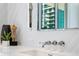 Vanity with modern fixtures and marble countertop at 1000 Water St # 1402, Tampa, FL 33602