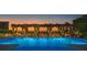 Luxury rooftop pool at sunset with stunning city views at 1000 Water St # 1402, Tampa, FL 33602