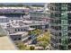Arial view of the Channelside Bay Plaza and cruise ship at 1000 Water St # 1402, Tampa, FL 33602