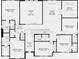 Second floor plan with bedrooms, game room, media room, and loft at 16285 Alpha Grove Pl, Odessa, FL 33556
