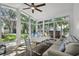 Bright sunroom filled with natural light, multiple windows, and comfortable seating at 1906 2Nd St, Indian Rocks Beach, FL 33785