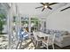 Bright sunroom filled with natural light and comfortable seating at 1906 2Nd St, Indian Rocks Beach, FL 33785