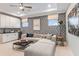 Entertaining game room with wet bar and comfortable seating at 16240 Alpha Grove Pl, Odessa, FL 33556