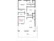 Two-story home floor plan, featuring 3 bedrooms, 2 baths, living room, kitchen and dining area at 6435 Finance Ave, Weeki Wachee, FL 34607