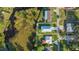 Bird's eye view of the property and surrounding area at 6435 Finance Ave, Weeki Wachee, FL 34607