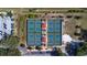 Aerial view of community pickleball courts at 1801 Bedford Ln # 27, Sun City Center, FL 33573