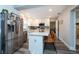 Updated kitchen featuring stainless steel appliances and an island with seating at 3405 E 33Rd Ave, Tampa, FL 33610