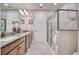 Elegant bathroom with double vanity and large shower at 2001 Palm Key Ave, Oldsmar, FL 34677