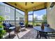 Relaxing screened porch with paver patio and lake views at 2001 Palm Key Ave, Oldsmar, FL 34677