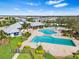 Community pool with lap lanes and a separate recreational area at 12941 Wildflower Meadow Dr, Riverview, FL 33579