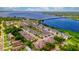 Aerial view of community and waterfront at 2001 Palm Key Ave, Oldsmar, FL 34677
