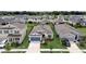 Aerial view of single-Gathering home in residential neighborhood at 5521 Limelight Dr, Apollo Beach, FL 33572
