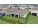 Aerial view of home showcasing backyard, pool, and landscaping at 5521 Limelight Dr, Apollo Beach, FL 33572