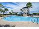Expansive pool with a waterslide for added fun at 5521 Limelight Dr, Apollo Beach, FL 33572