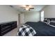 Spacious bedroom with ceiling fan and large closet at 10348 Blue Plume Ct, Riverview, FL 33578