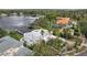 Luxury waterfront home, aerial view showing surrounding area at 2905 Safe Harbor Dr, Tampa, FL 33618