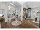 Spacious living room with hardwood floors and large windows at 2905 Safe Harbor Dr, Tampa, FL 33618
