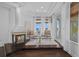 Sitting area with fireplace and a water view at 2905 Safe Harbor Dr, Tampa, FL 33618