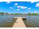 Private dock offers easy access to the water, enhancing the waterfront lifestyle at 7949 2Nd S Ave, St Petersburg, FL 33707