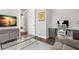 This office space features a built-in desk and storage at 7949 2Nd S Ave, St Petersburg, FL 33707