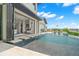 Contemporary home boasting a luxurious infinity pool that opens up to the home's living area at 7949 2Nd S Ave, St Petersburg, FL 33707