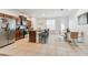 Modern kitchen with stainless steel appliances and an island at 14929 Promenade Pkwy, Odessa, FL 33556