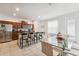 Modern kitchen with stainless steel appliances and an island at 14929 Promenade Pkwy, Odessa, FL 33556
